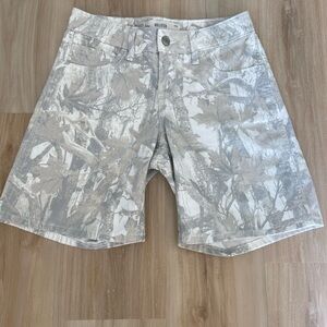 Women’s White Camouflage Jorts